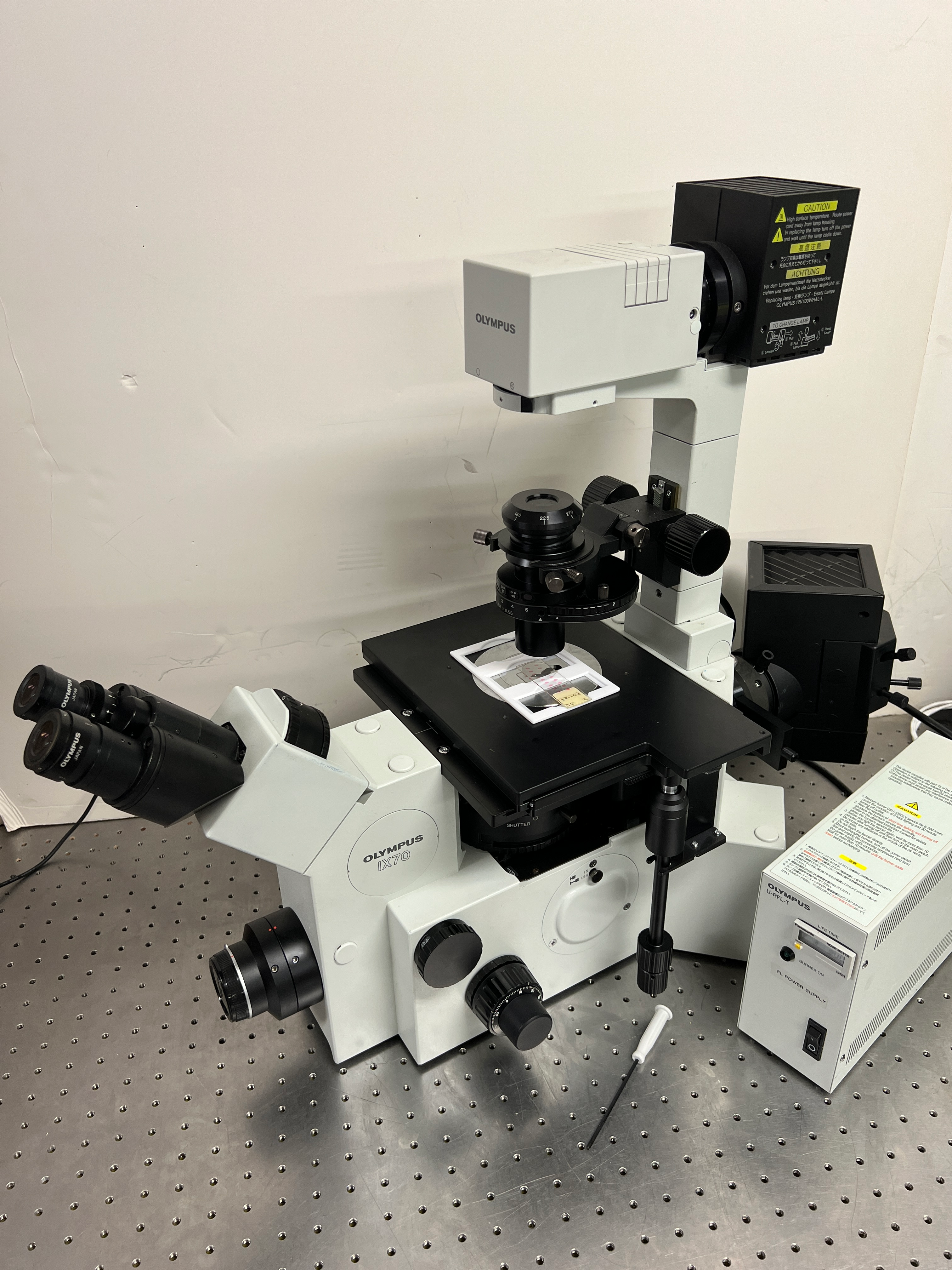 Olympus IX70 Inverted Fluorescence Phase Contrast Microscope 18MP Live Cell